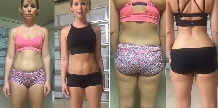 zdjęcia przed i po zastosowaniu diety ketonowej