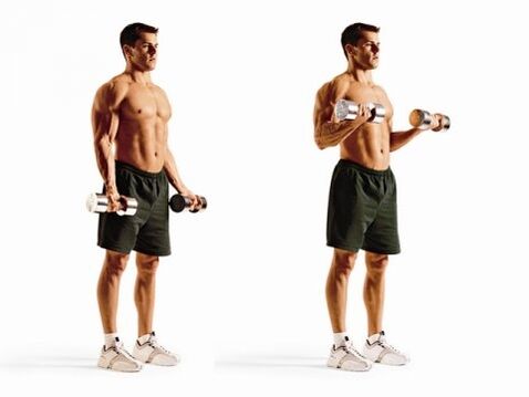podnoszenie bicepsów w celu utraty wagi