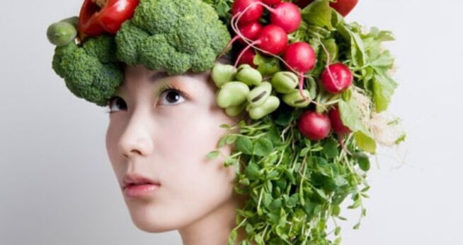 warzywa i zioła produkty japońskiej diety na odchudzanie